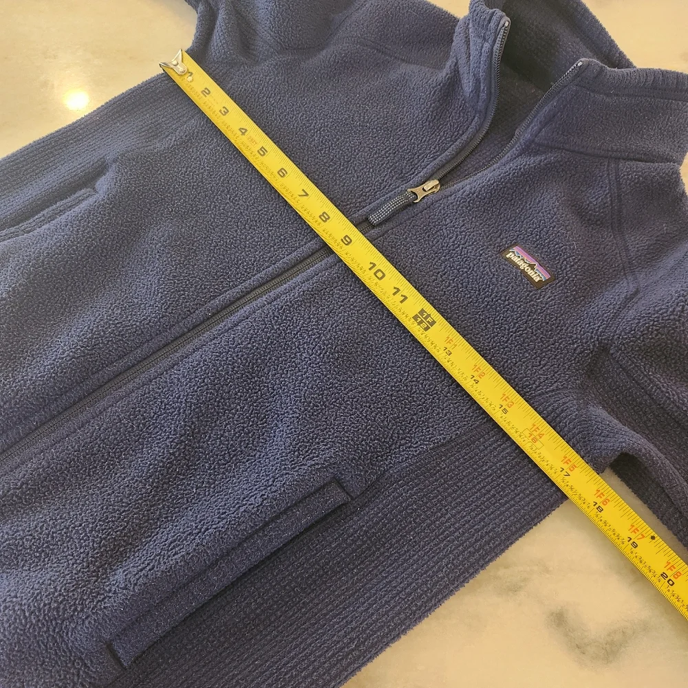 Patagonia Navy Better Sweater Fleece Jacket Boy's Size Large (12)